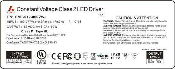 277VAC led Power Supply