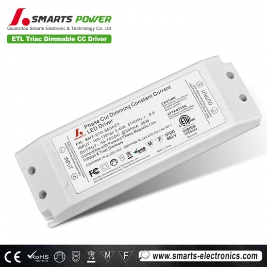 Conductor de potencia led regulable triac 500ma