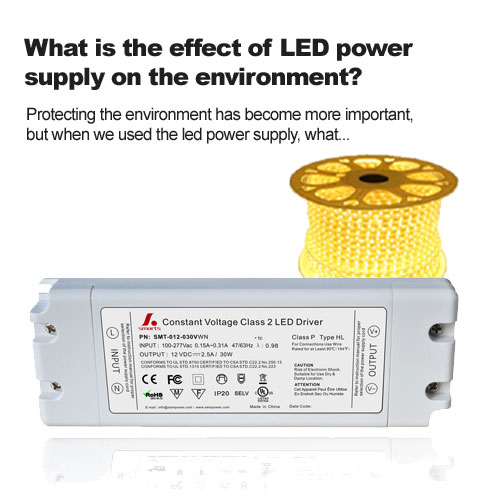 ¿Cuál es el efecto de la fuente de alimentación LED en el medio ambiente?