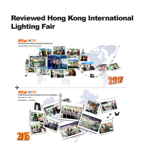 revisó la feria internacional de iluminación de Hong Kong