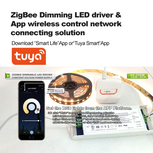  Zigbee Conductor LED de atenuación & Aplicación Solución de conexión de red de control inalámbrico
