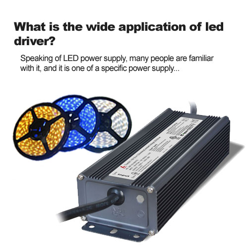 ¿Cuál es la amplia aplicación del controlador LED?