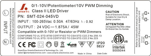  0-10v dimmable led power supply