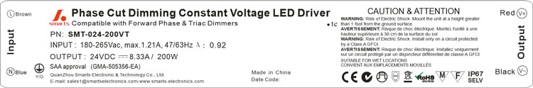 Triac dimmable dc power supply