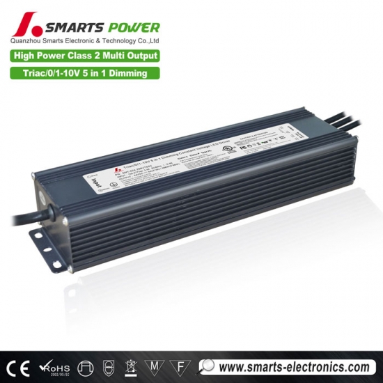 24V 288W CLASS 2 triac+0-10v 5 in 1 dimmable led driver