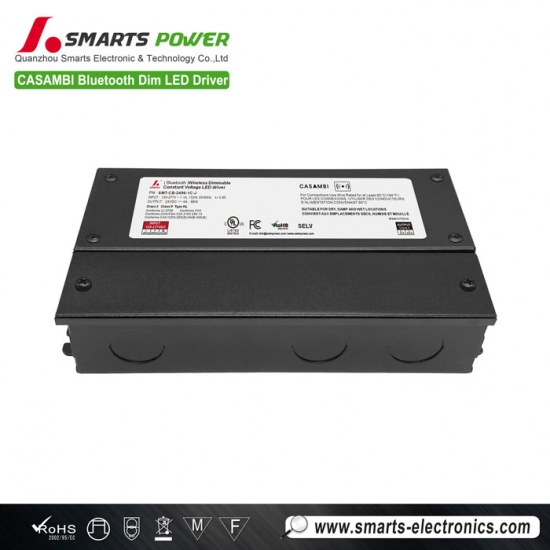 mejor Fuente de alimentación LED regulable inalámbrica Bluetooth de voltaje constante de 24 V y 96 W dentro de la caja de conexiones