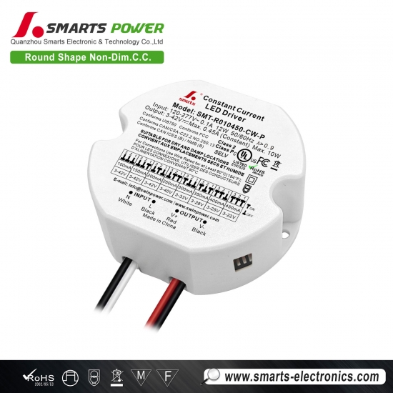 mejor Controlador LED de corriente constante no regulable de 10W con salida ajustable mediante interruptor DIP de 120-277V