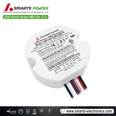 mejor Controlador LED redondo de corriente constante regulable DMX512 de 10W para cargas pequeñas