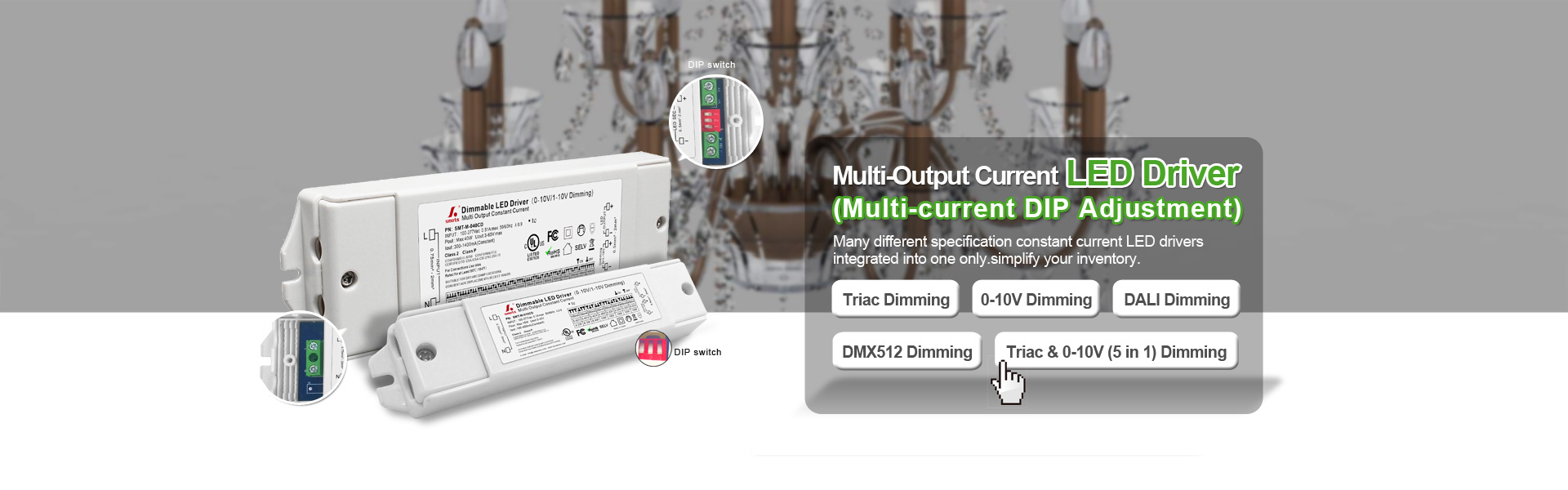 Dimmable Output Current Selectable LED Driver