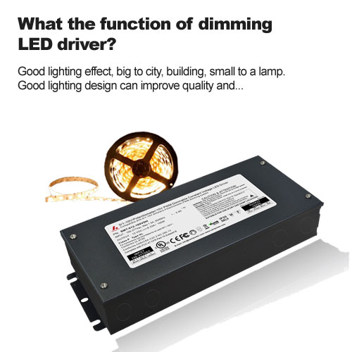 ¿Cuál es la función del controlador LED de atenuación?