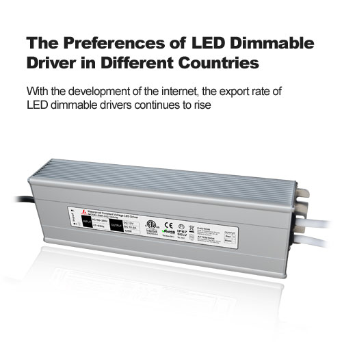 Las preferencias del controlador LED regulable en diferentes países