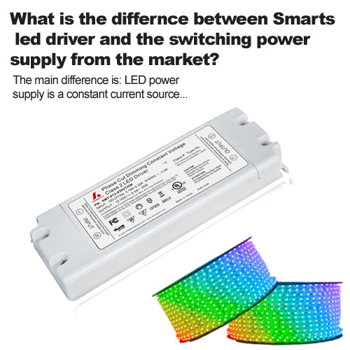 ¿Cuál es la diferencia entre el controlador LED Smarts y la fuente de alimentación conmutada del mercado?