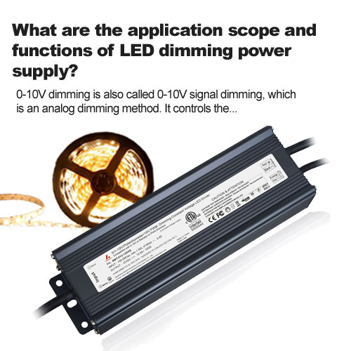 ¿Cuáles son el alcance de la aplicación y las funciones de la fuente de alimentación de atenuación LED?