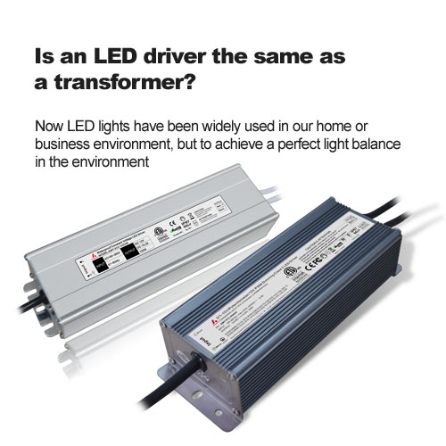 ¿Es lo mismo un controlador LED que un transformador?
