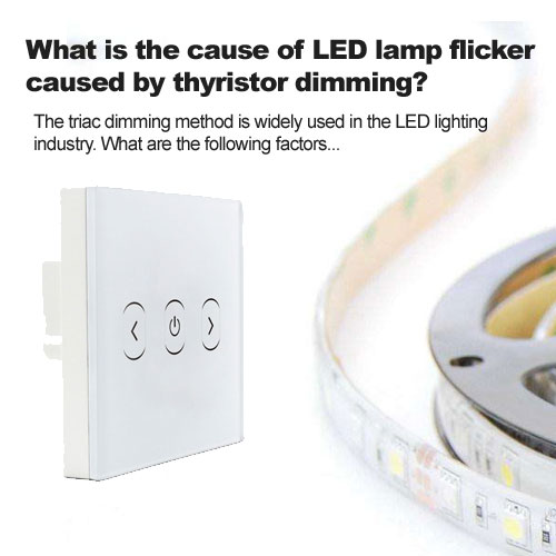 ¿Cuál es la causa del parpadeo de la lámpara LED causado por la atenuación del tiristor?