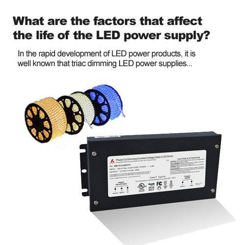 ¿Cuáles son los factores que afectan la vida útil de la fuente de alimentación LED?