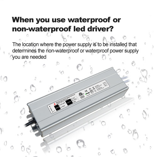 ¿Cuándo usas un controlador LED resistente al agua o no resistente al agua?