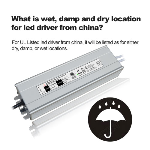 ¿Qué es la ubicación mojada, húmeda y seca para el controlador LED de China?