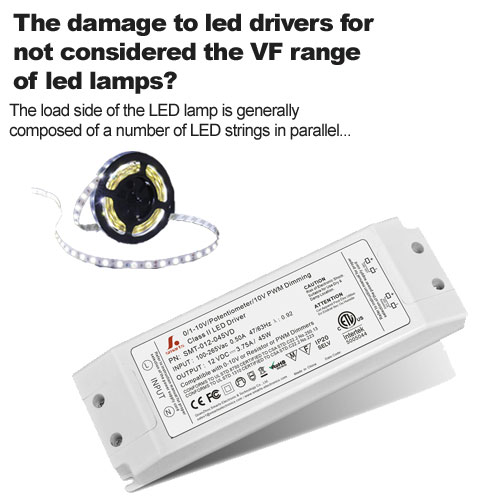 ¿El daño a los drivers led por no considerar la gama VF de lámparas led?