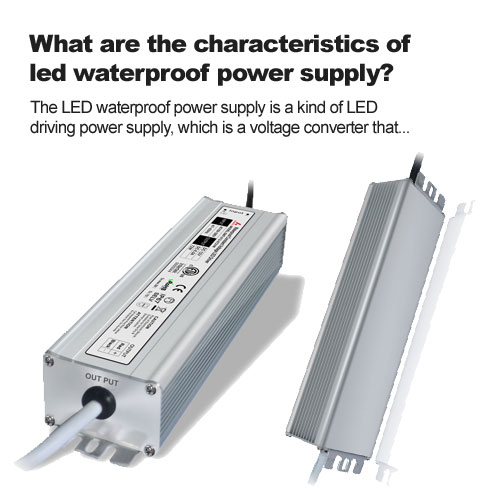 ¿Cuáles son las características de la fuente de alimentación LED a prueba de agua?