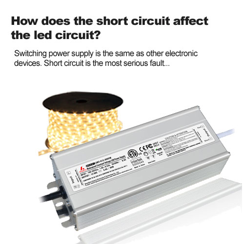 ¿Cómo afecta el cortocircuito al circuito led?