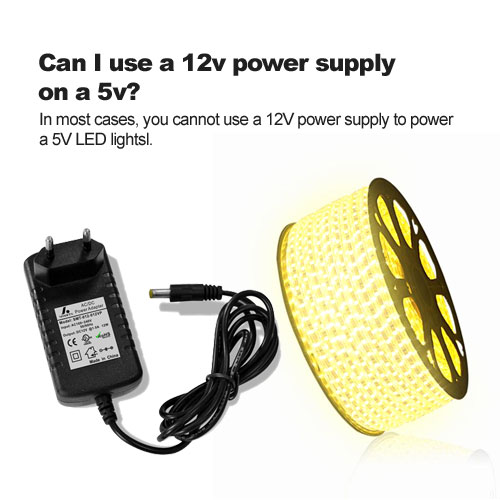 ¿Puedo usar una fuente de alimentación de 12 V en un 5 V?