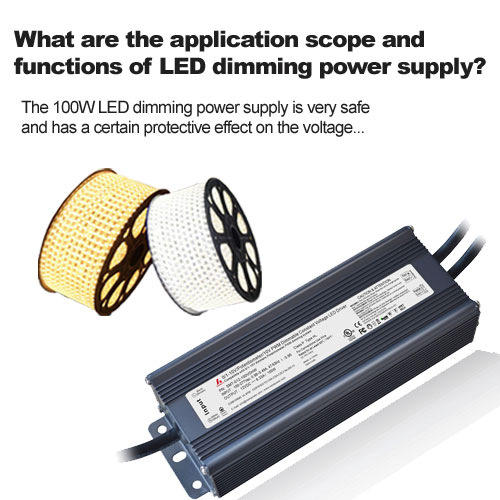 ¿Cuáles son el ámbito de aplicación y las funciones de la fuente de alimentación de atenuación LED?
