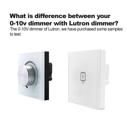 ¿Cuál es la diferencia entre su atenuador 0 - 10v con atenuador Lutron?
