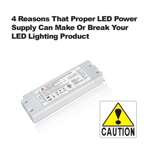 4 razones por las que una fuente de alimentación LED adecuada puede hacer o deshacer su producto de iluminación LED