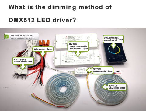 ¿Cuál es el método de atenuación del controlador LED DMX512?