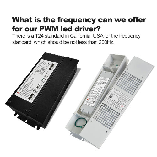  Qué es la frecuencia que podemos ofrecer para nuestro PWM led conductor?