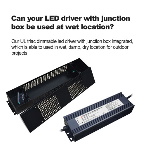 puede su conductor led con La caja de conexiones se puede utilizar en un lugar húmedo.
