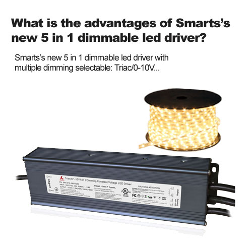 ¿Cuáles son las ventajas del nuevo controlador LED regulable 5 en 1 de Smarts?