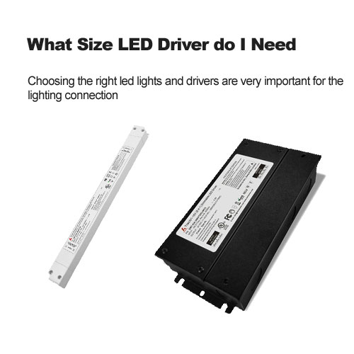 ¿Qué tamaño de controlador LED necesito?