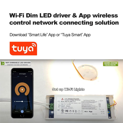  Wi-Fi Dim conductor LED & Aplicación Solución de conexión de red de control inalámbrico