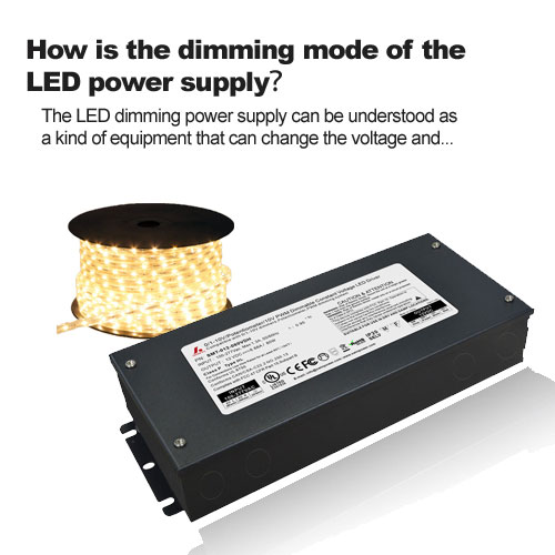 ¿Cómo es el modo de atenuación de la fuente de alimentación LED?