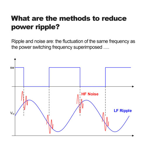¿Cuáles son los métodos para reducir la potencia ondulación? 