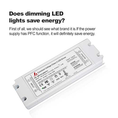 ¿La atenuación de las luces LED ahorra energía?