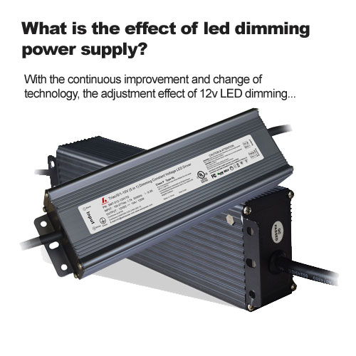 ¿Cuál es el efecto de la fuente de alimentación de atenuación LED?