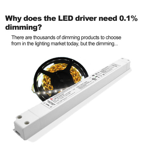 ¿Por qué el controlador LED necesita atenuación del 0.1%?