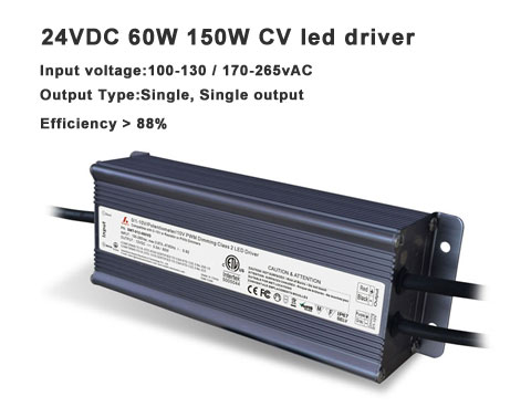  0-10V Atenuación Mostrar- 24VDC 60W 150W Controlador de voltaje constante